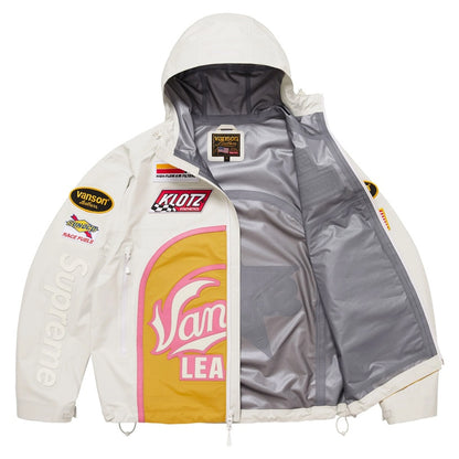GORE-TEX 3-layer nylon shell jacket with waterproof zip pockets and adjustable hood