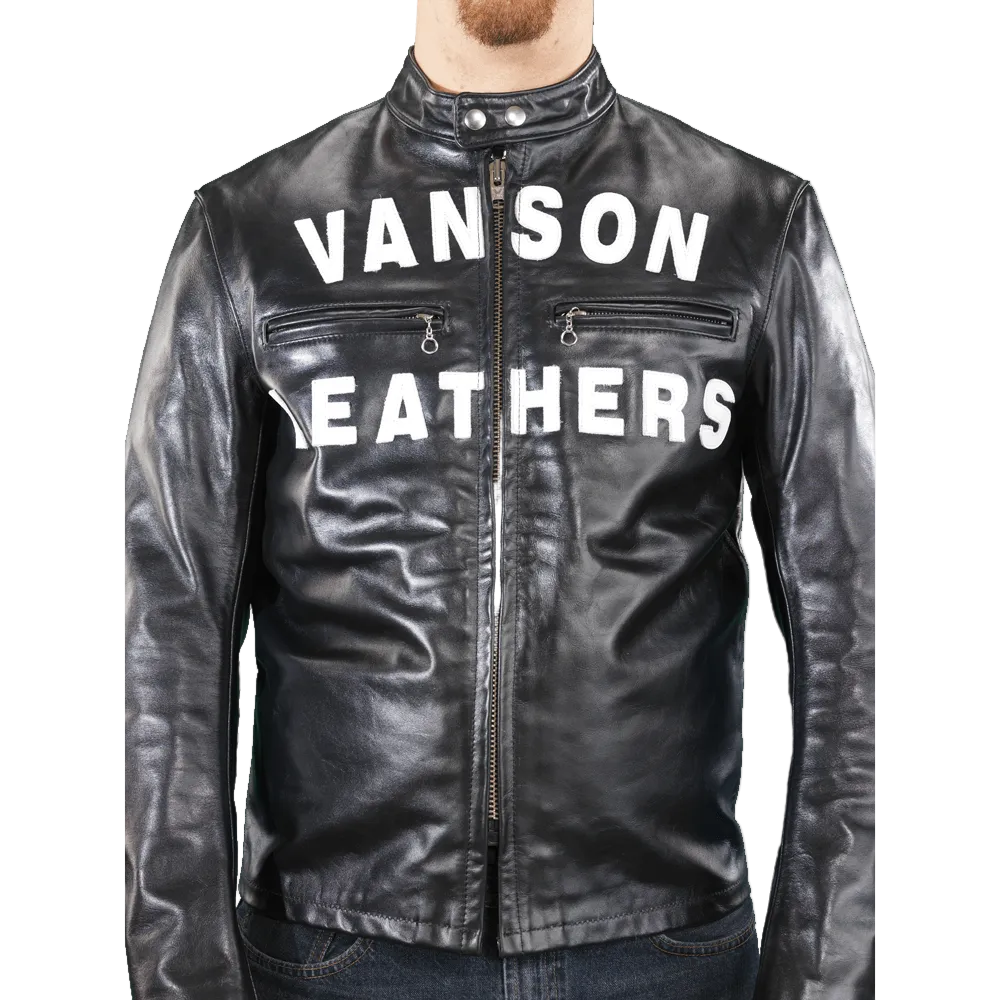 Race Jacket W/patches Jacket Leather Motorcycle