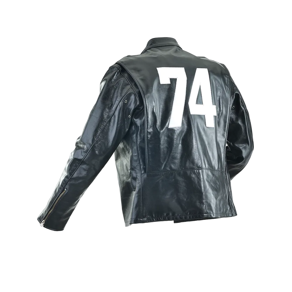 Race Jacket W/patches Jacket Leather Motorcycle